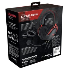 HyperX Cloud Alpha Kabling Headset - Black Red | Superior Sound & Comfort for Gamers